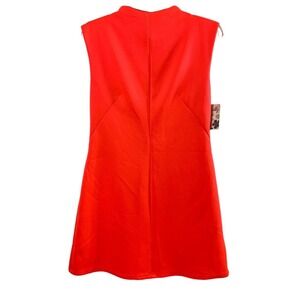 Womens Dress Size Medium Neon Coral Sleeveless A Line‎ Summer
